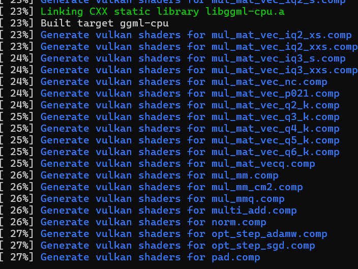 сборка llama.cpp